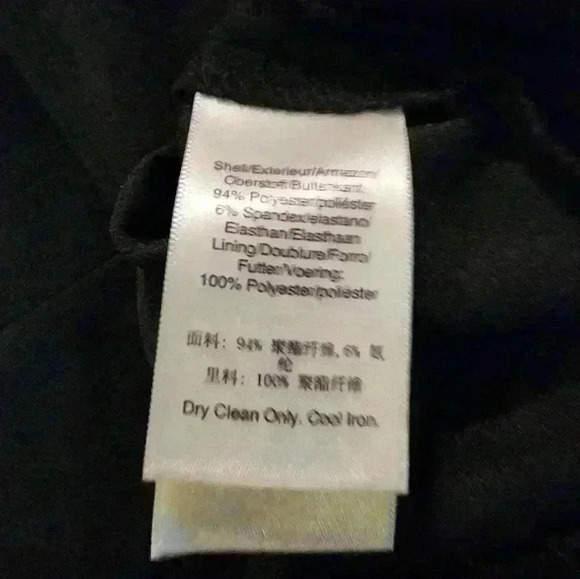 DKNY Black 3/4 Sleeve Dress Size 2 - Picture 6 of 6